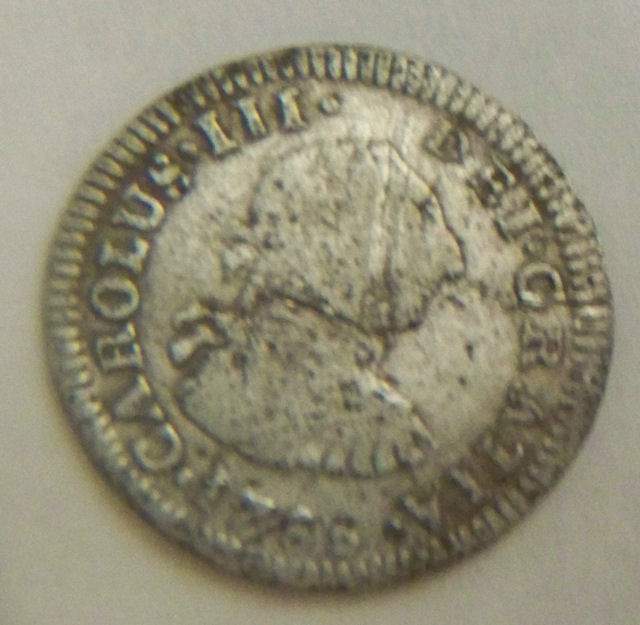 1785 Silver Spanish 8 Reale - Found with my White's MXT on November 19th, 2009.  1785 Spanish 8 Reale.  My oldest to date.