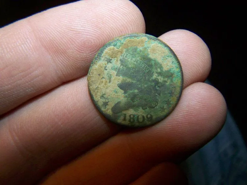 1809 HALF CENT - DIRTY