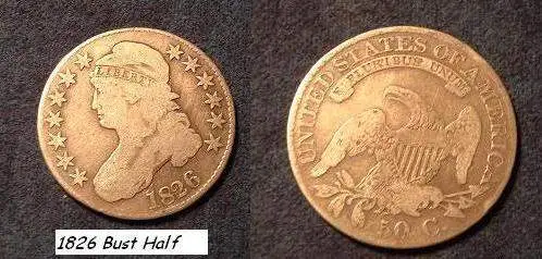 1826 bust half dollar