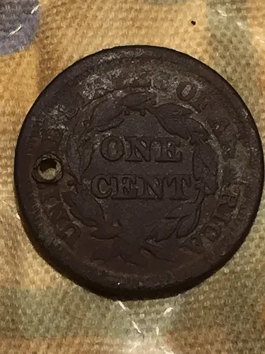1846 Large Cent reverse