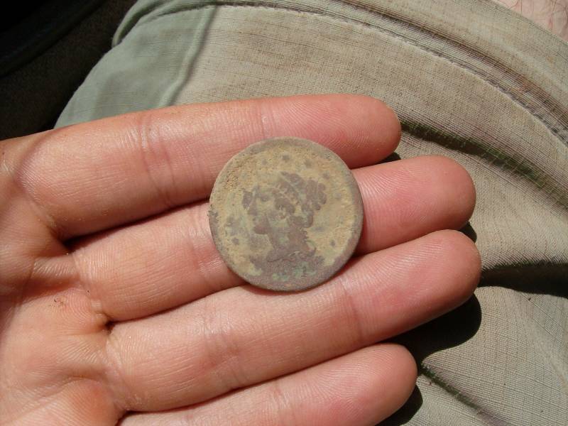 1851 Large Cent - I found this beauty at a housesite where there was no trace of human occupation.  

For the whole story, follow the link below:

htt
