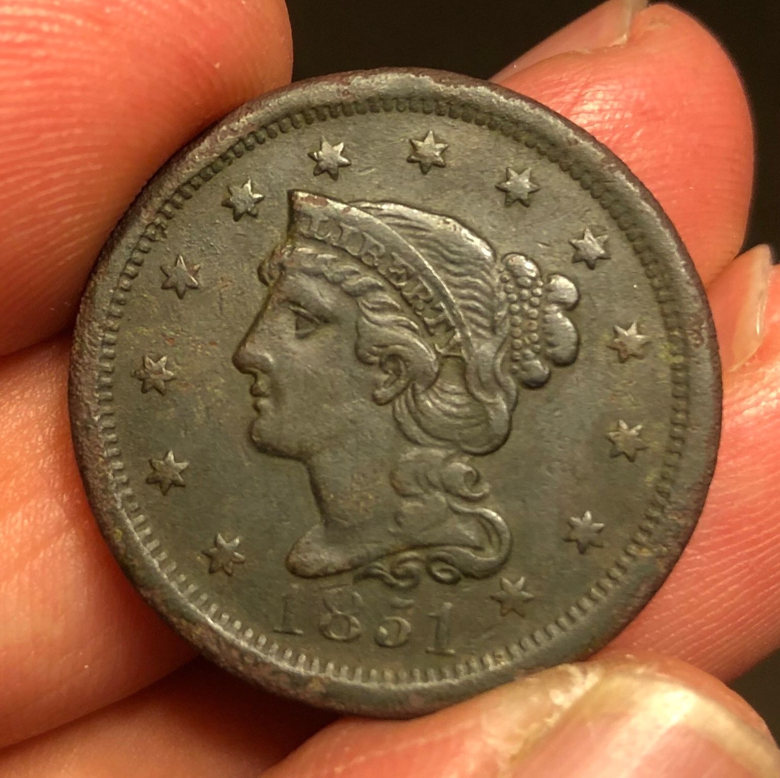 1851 Large Cent
OBVERSE