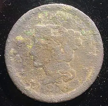 1852 large cent