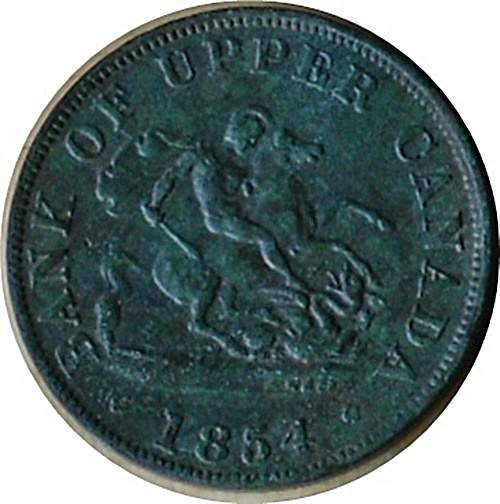 1854 Upper Canada Half Penny Token - Found at farm site in Marlbank ON