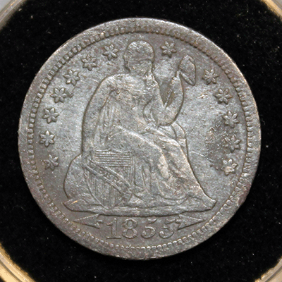 1855 Seated Dime