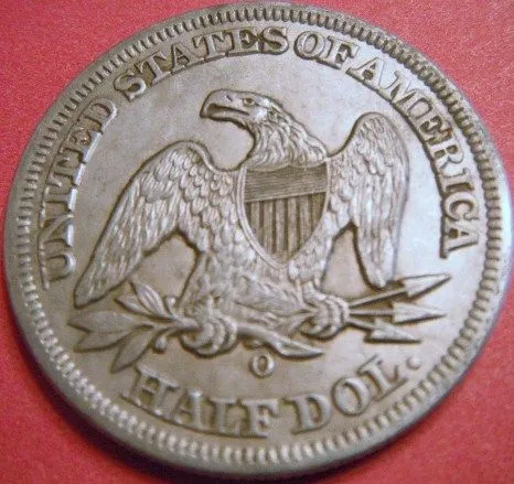 1855 Seated Half reverse