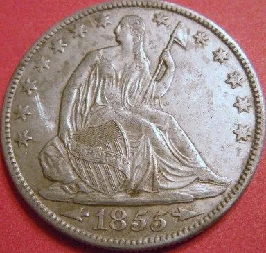 1855 Seated Half