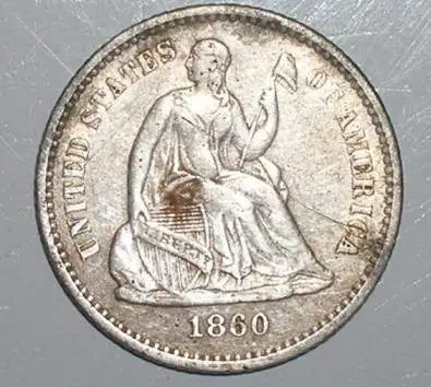 1860 Half Dime - Dug at a CW site.