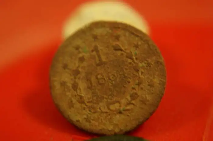 1864 Gaming Token Back - This was used for gaming or gambling