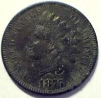 1875 Indian Head - First indian