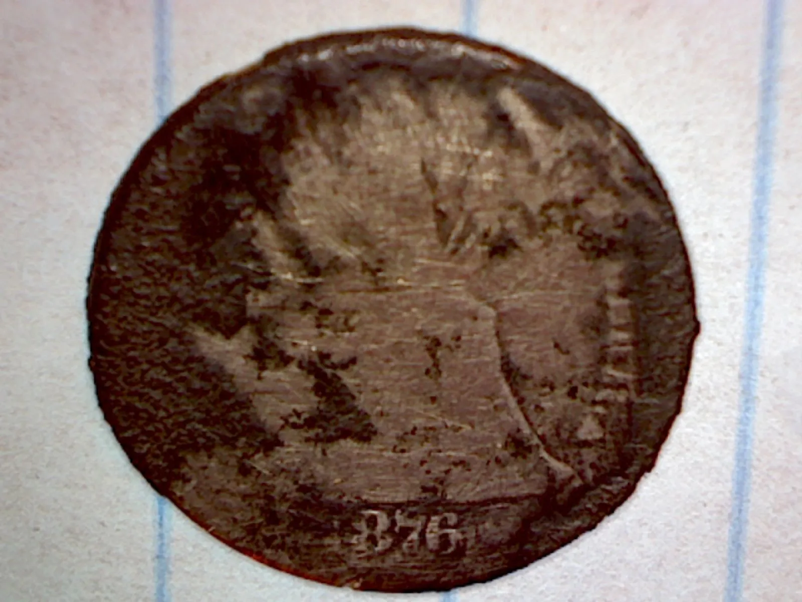 1876 CC Seated Dime