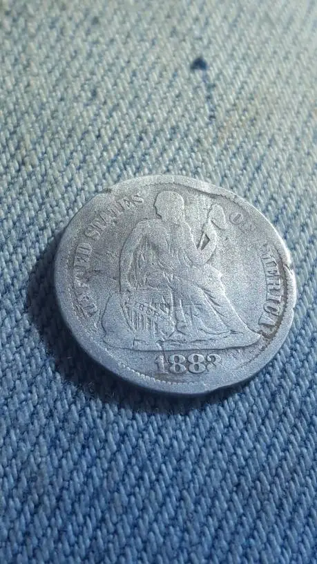 1883 Seated dime