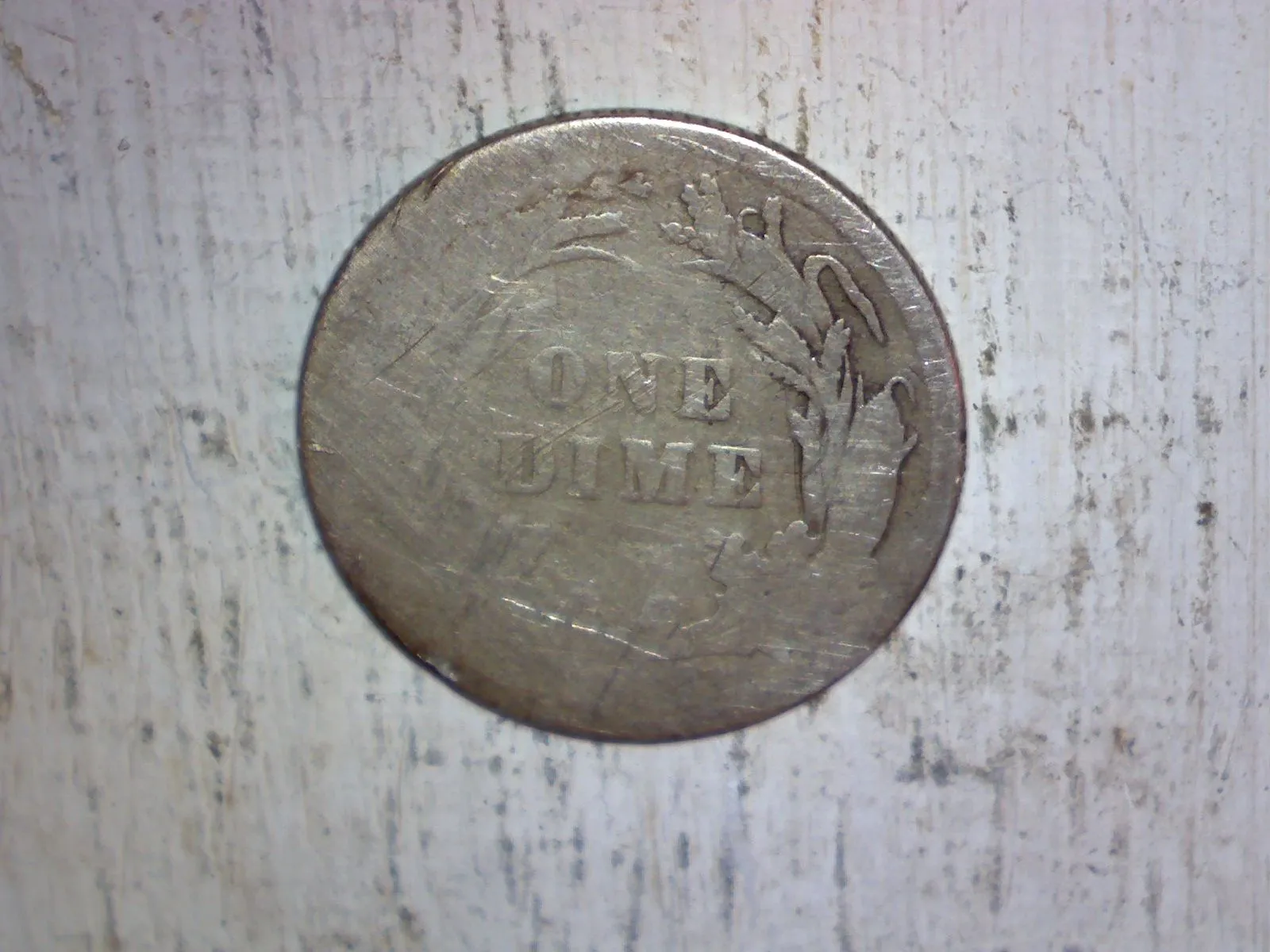 1892 Barber Dime Reverse