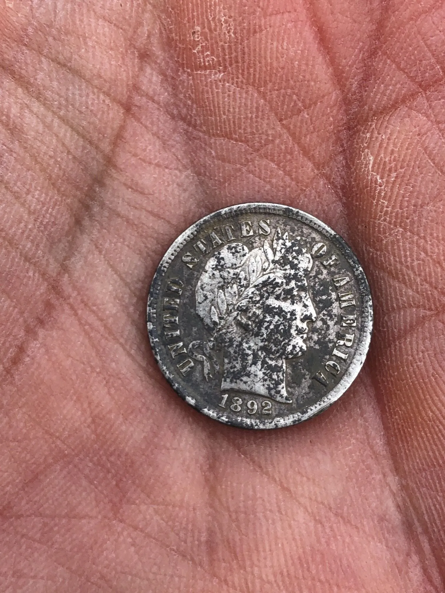 1892 Barber dime