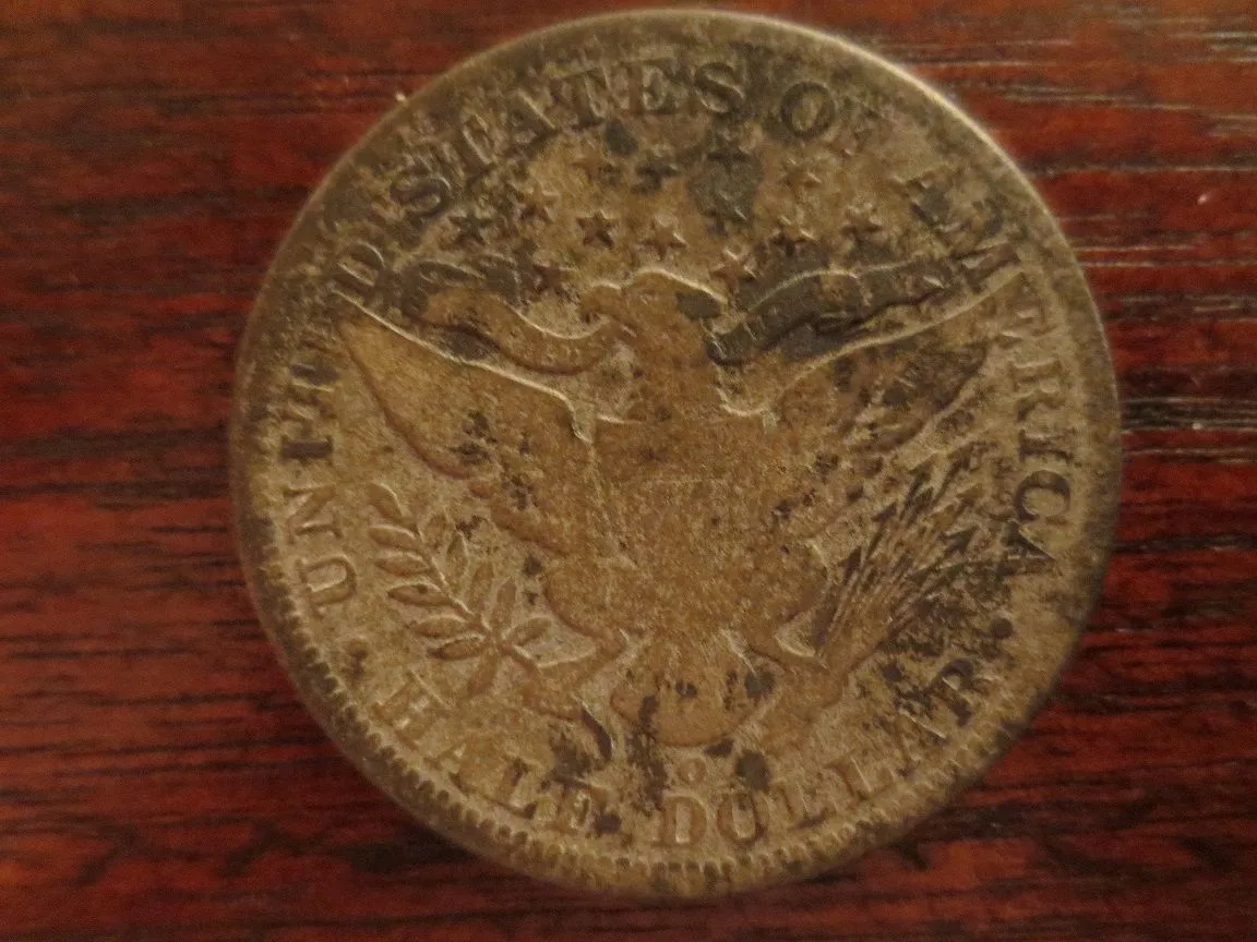 1893 O Barber Half Dollar (Back)
