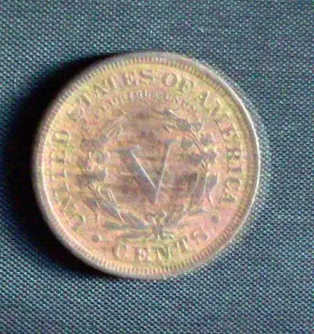 1893 V Nickle reverse