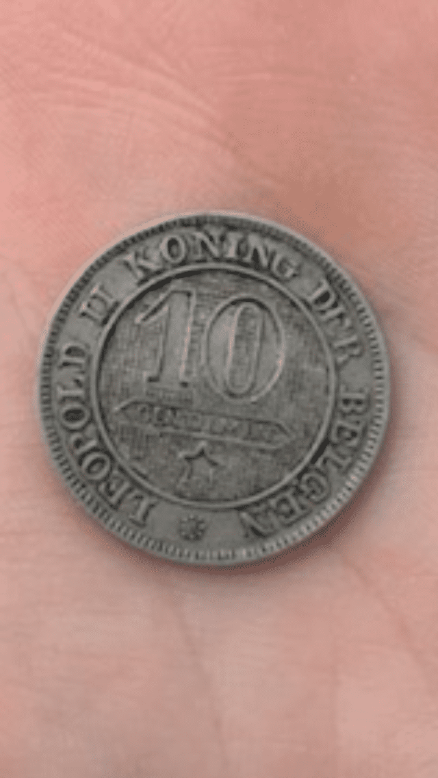 1895 Leopold II Belgian 10 Cents (French)