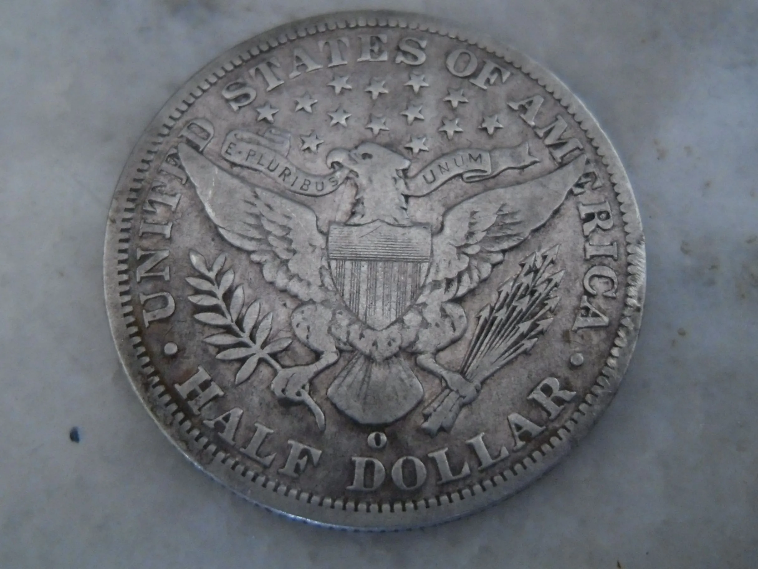 1896 Barber Half Dollar. O mint mark