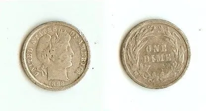 1898 Barber Dime