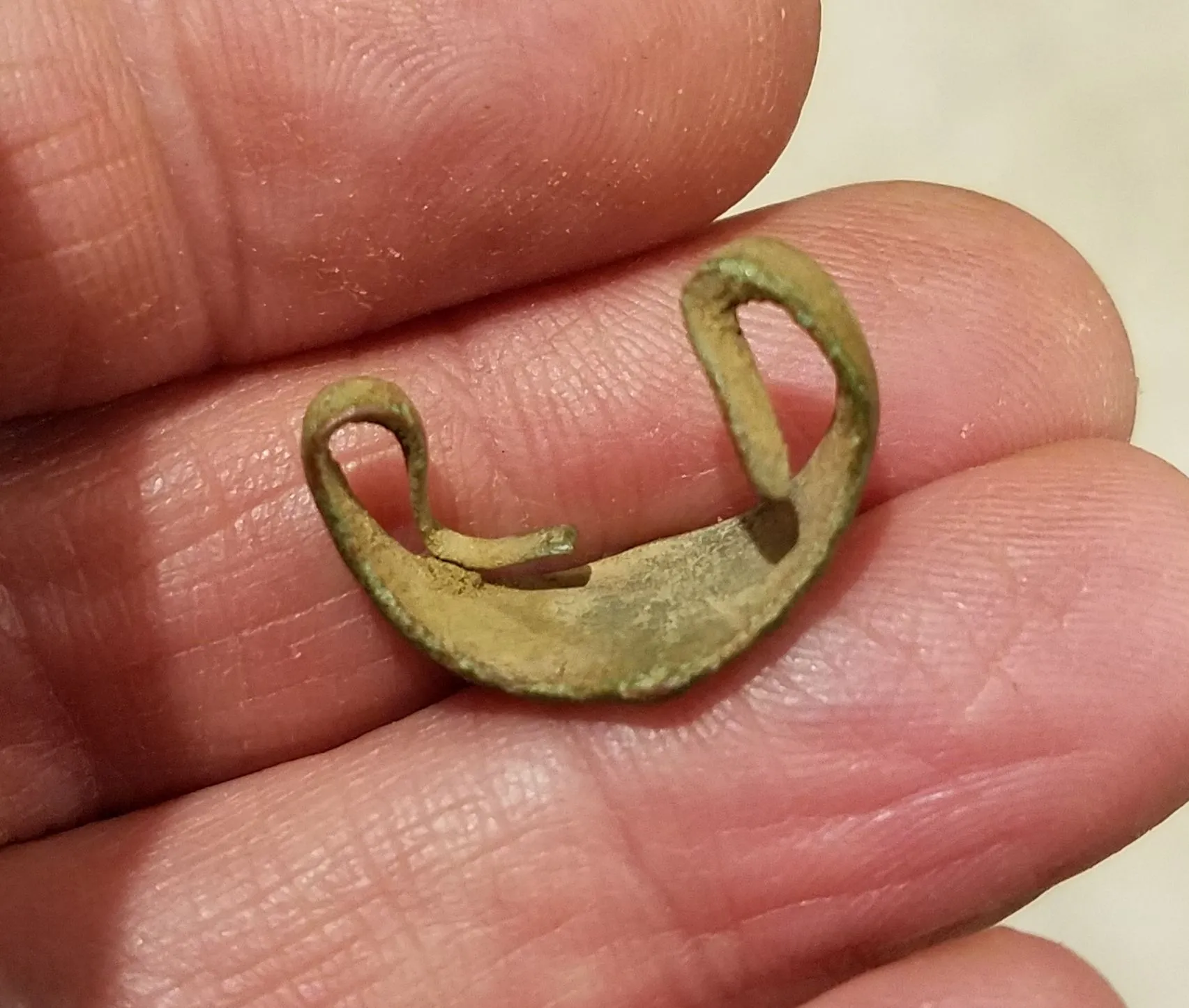 18th century brass signet ring