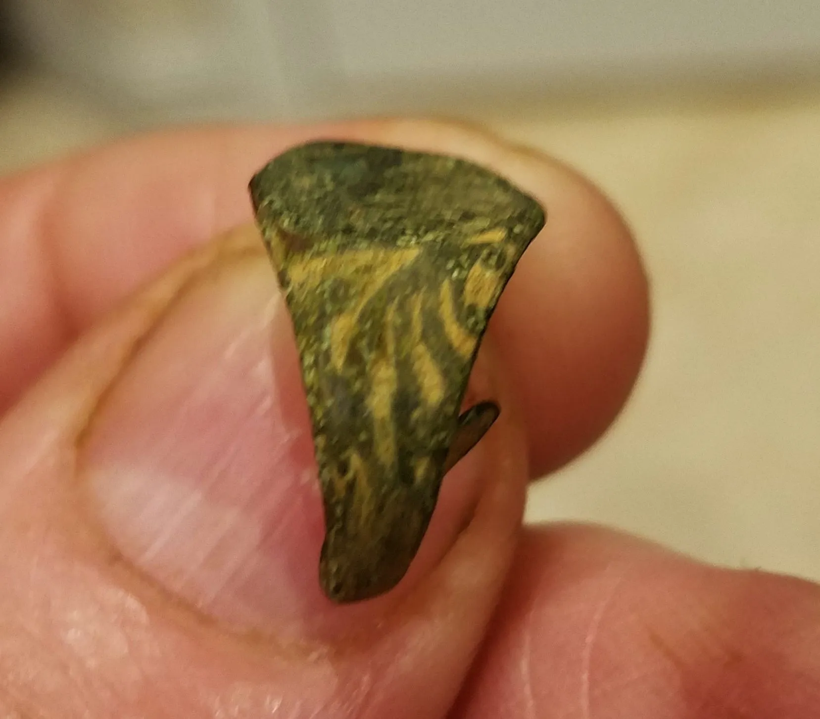 18th century brass signet ring