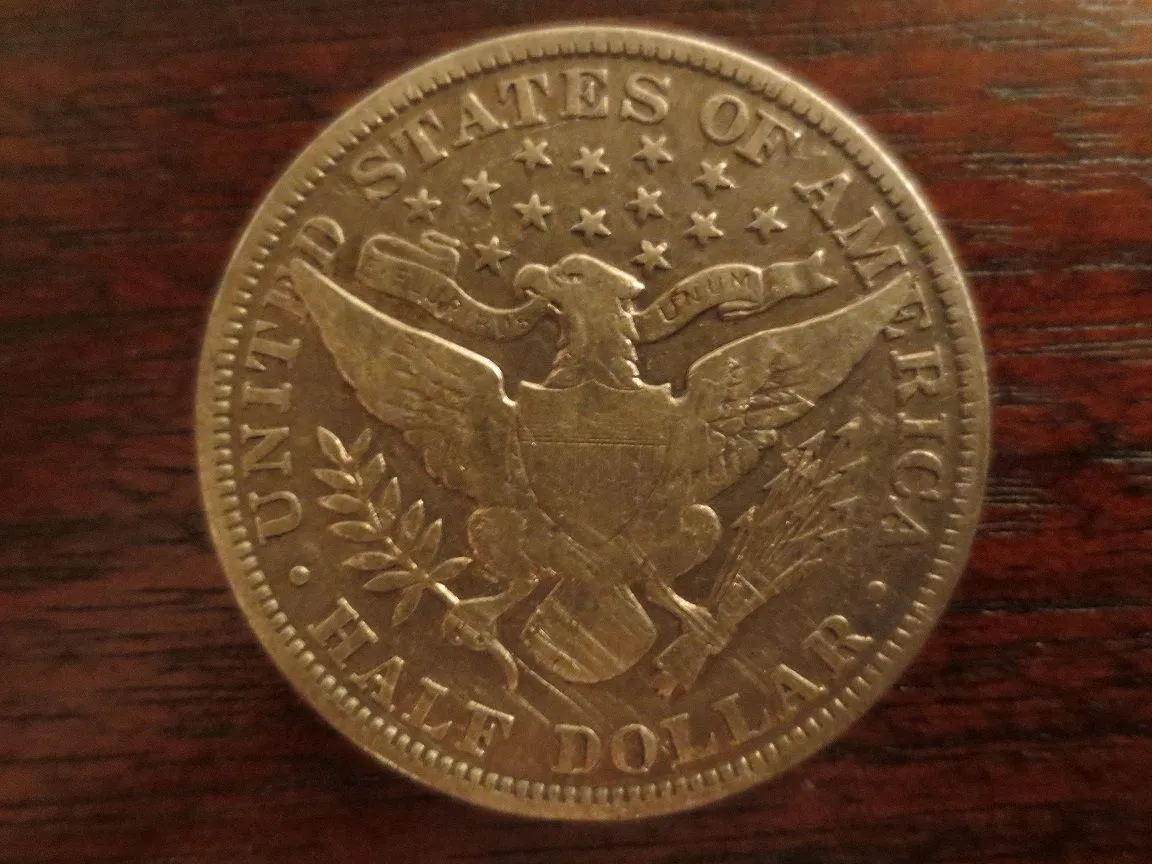 1902 Barber Half Dollar (Back)