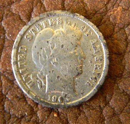 1903 barber dime Front