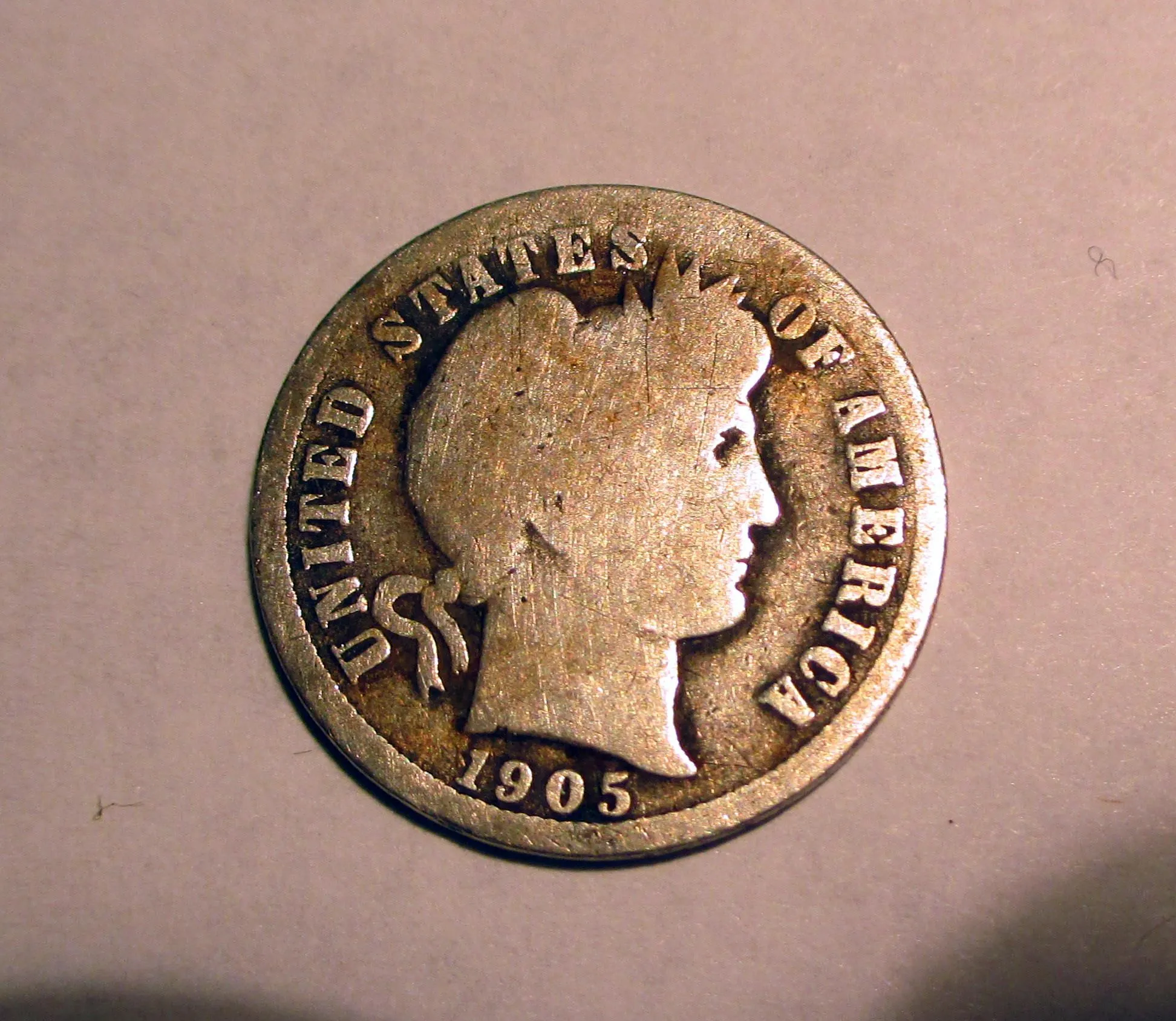 1905 Dime  1