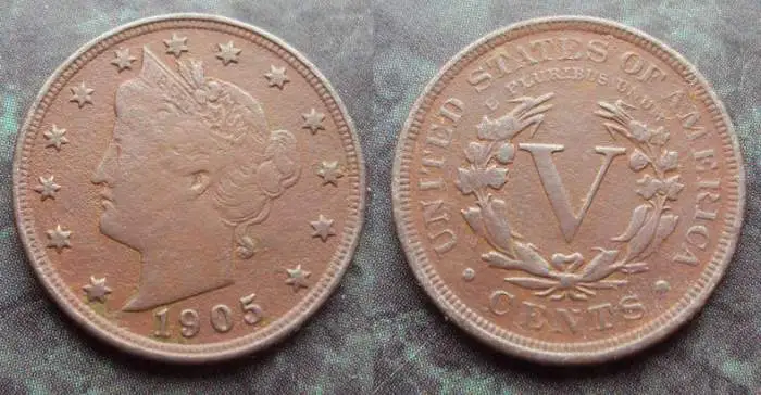 1905 V nickel
