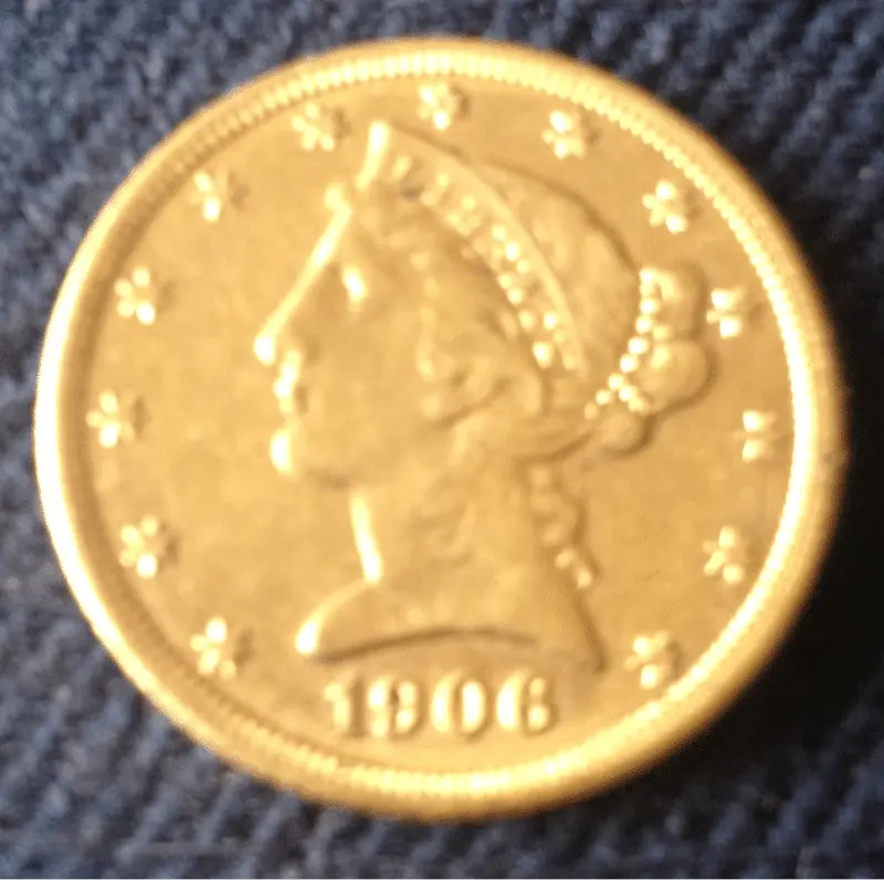 1906 D 5$ gold