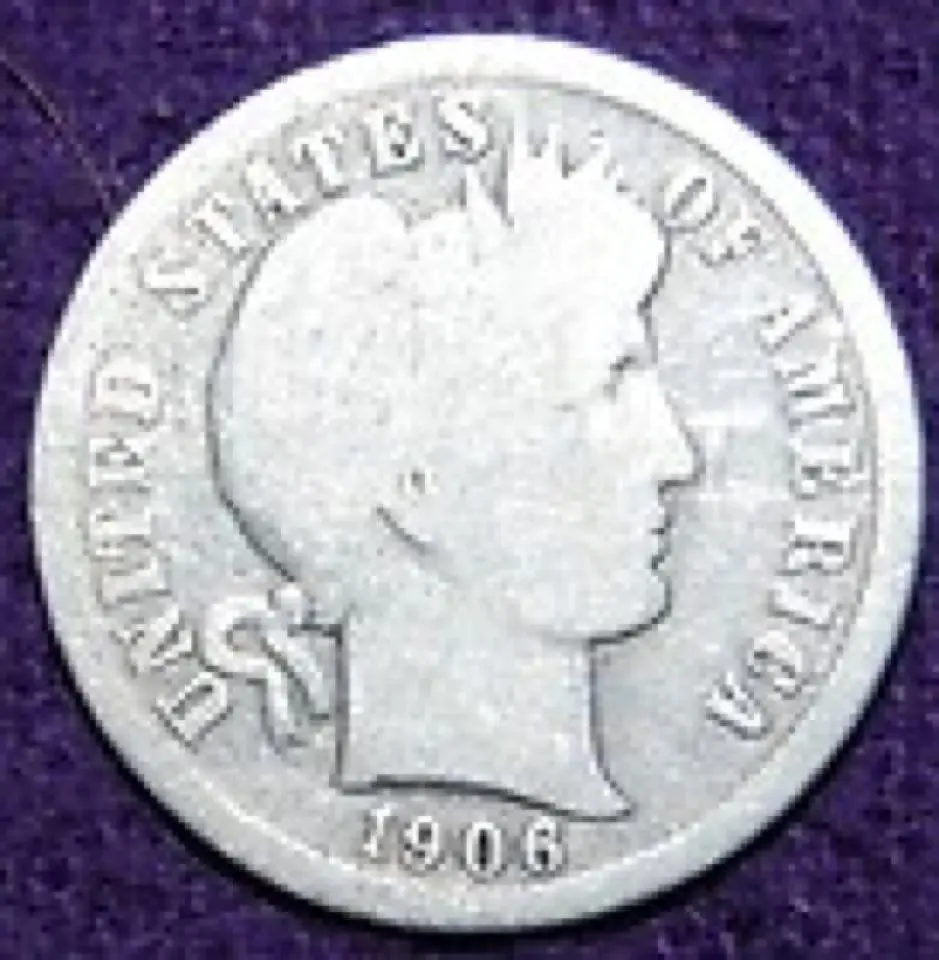 1906 Silver Dime, churchyard