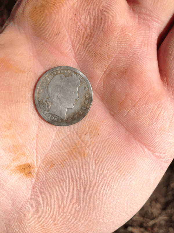 1908...5 min in. Pulled a 1918 Mercury Dime half hour later.