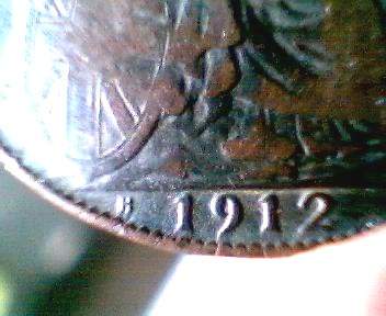 1912 H penny - 1912 H Penny - Struck by Ralph Heaton & Sons, Birmingham.