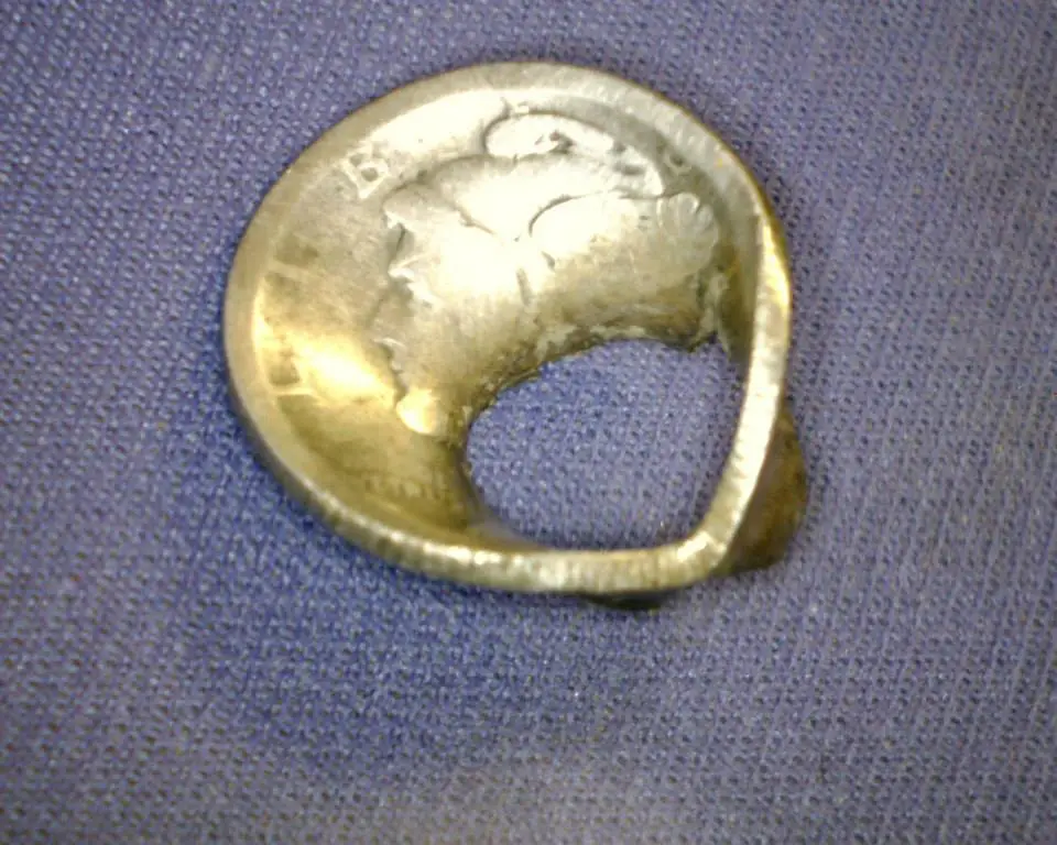 1918 Mercury dime shot