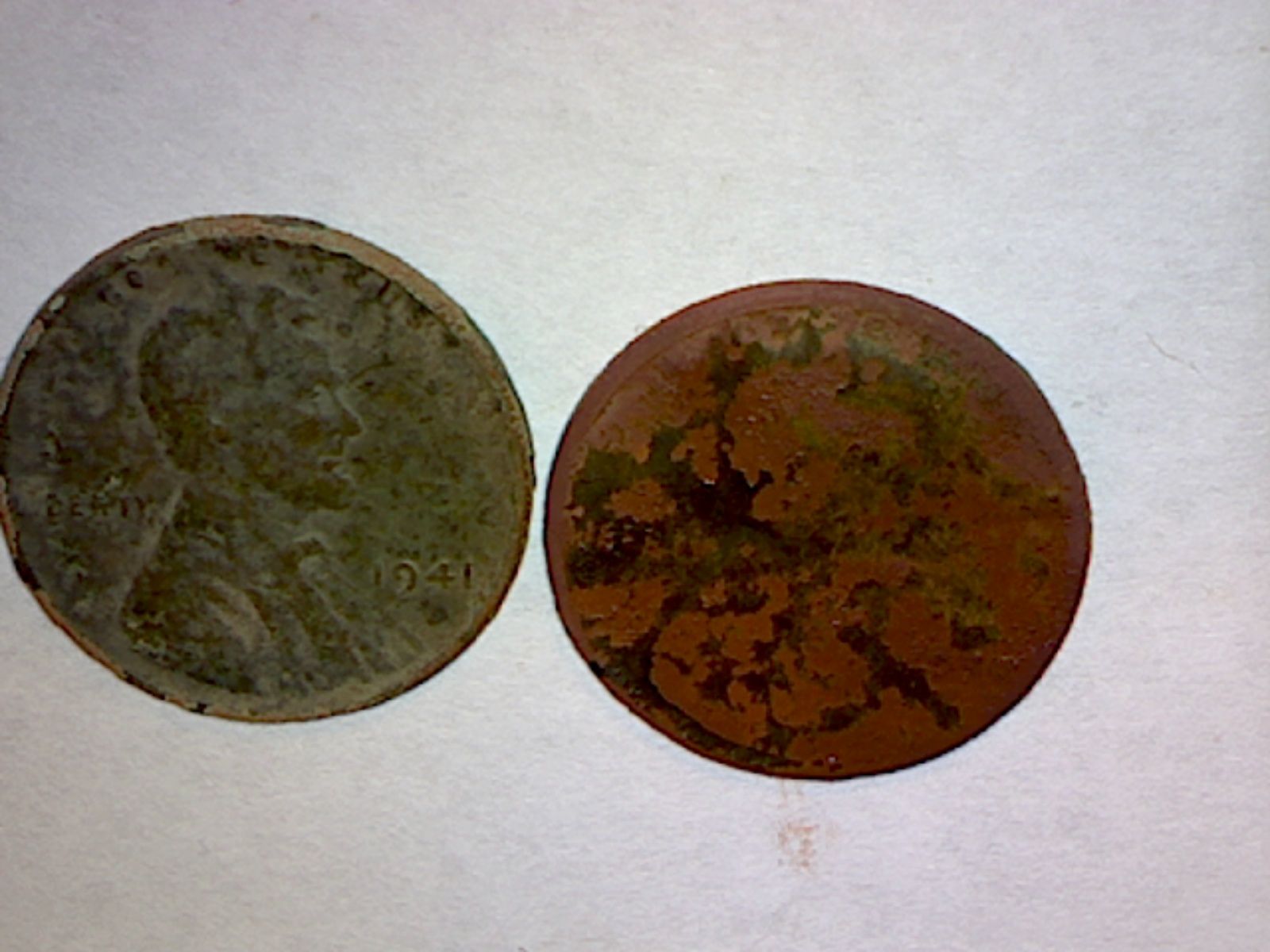 1941 and 1950 Wheat Penny