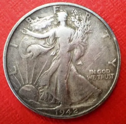 1942 S Walking Liberty Half (Obverse) - Dug May 4th, 2008, Burlington County NJ