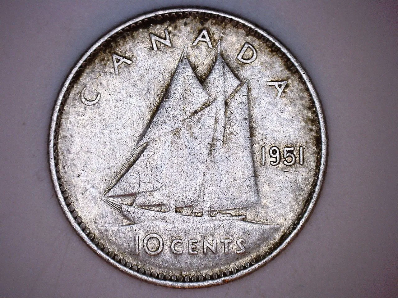 1951 canadian Dime