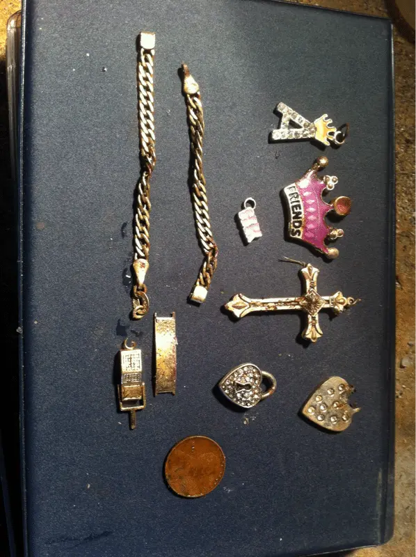 1953 wheat, 18kfill bracelet, 14kplated charm