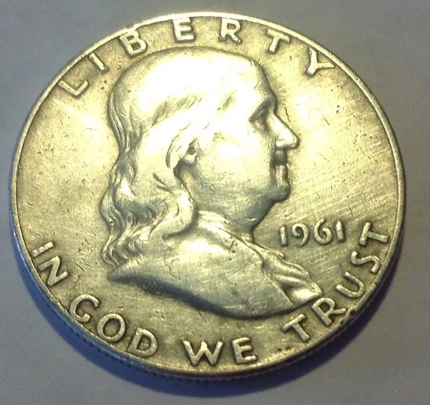 1961D Franklin Half
Found 09/28/14
Columbus, Ms