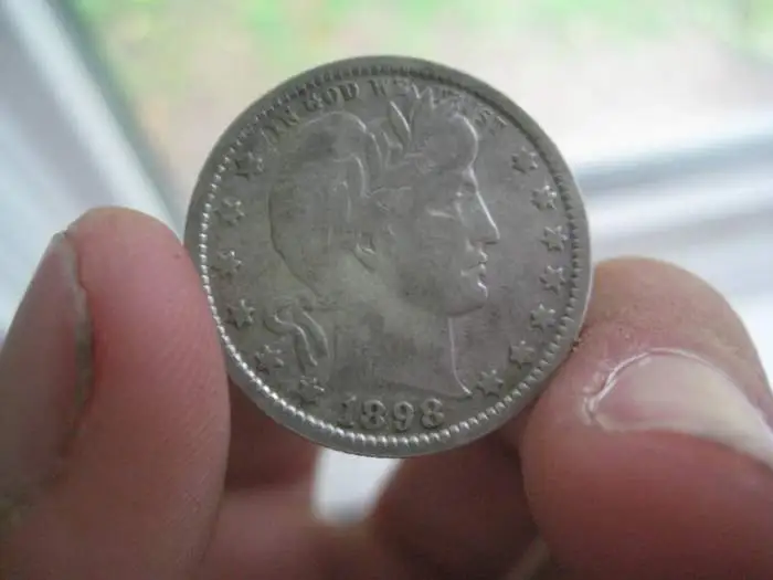 1st MD silver 1 - 1898 Barber Quarter
