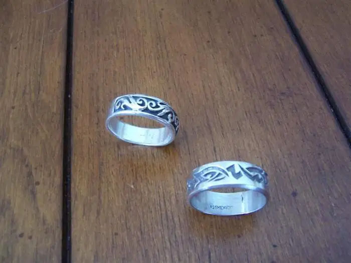 1st two silver rings