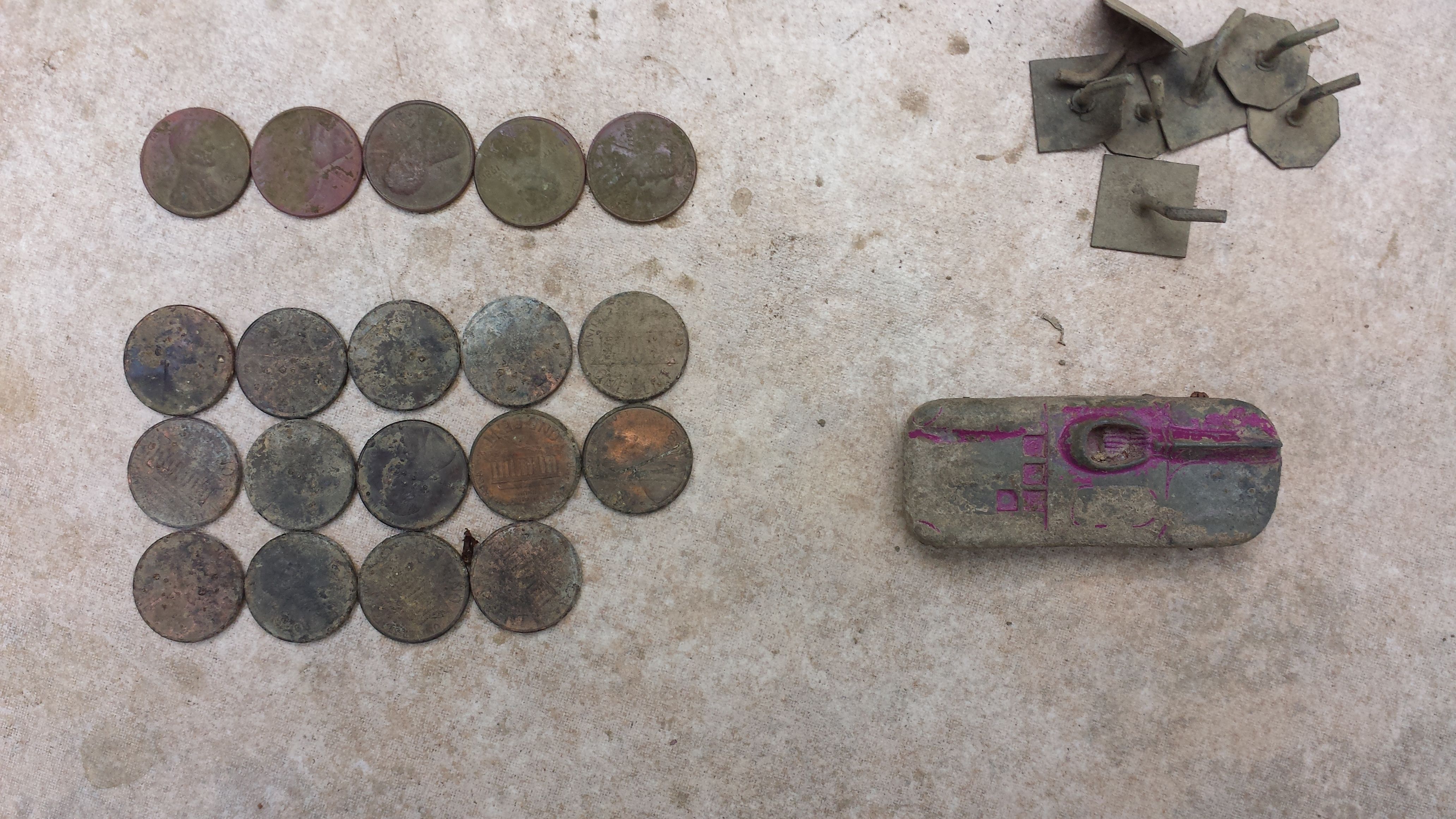 20150515 170326  NW House site at  the landfill with Kirk  19 cent cache.   
1.5 hr  $.019