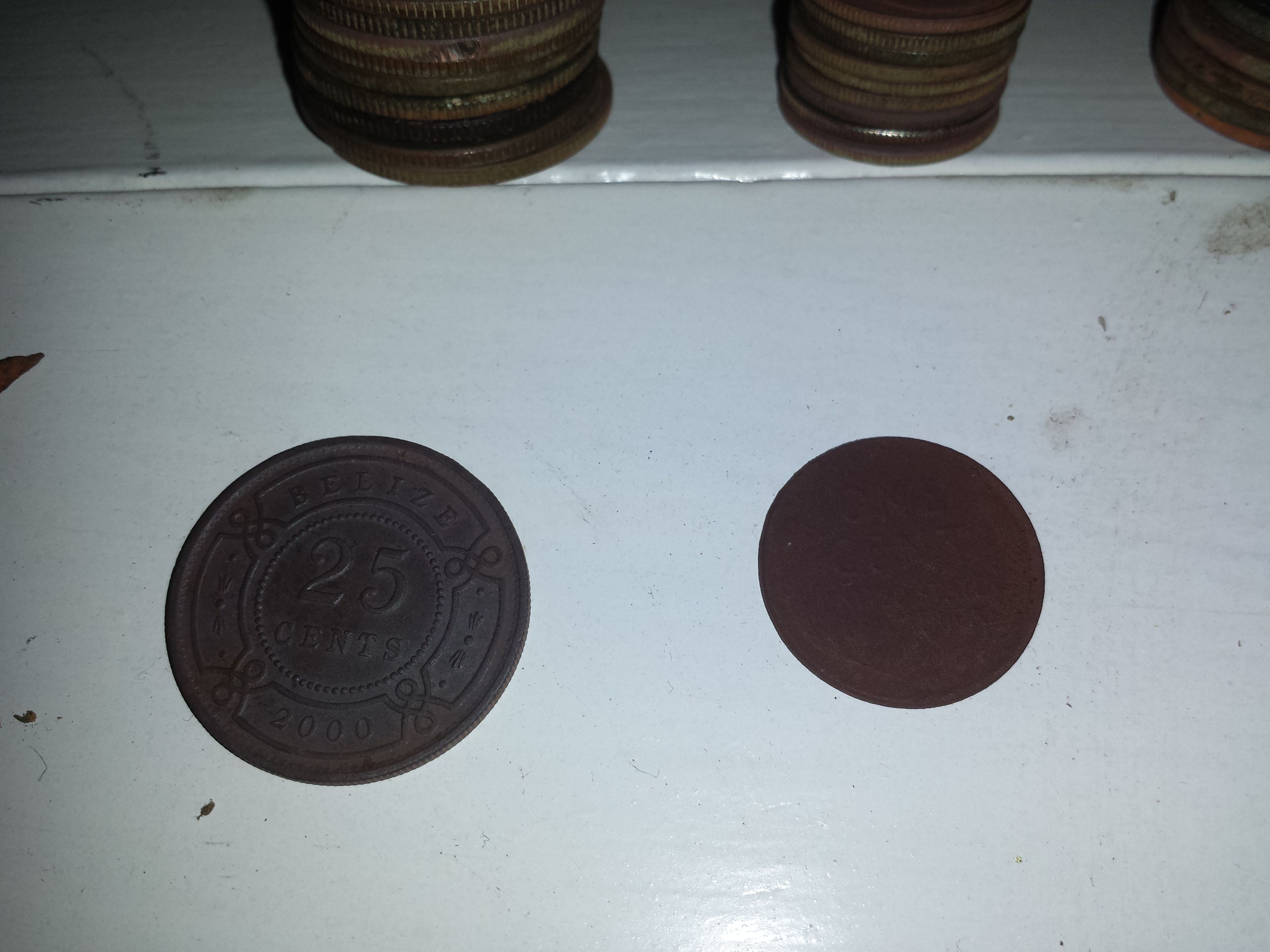 20150724 2000 Belize 25 Cents found in Winner's Circle Park in Flowood with the F75.