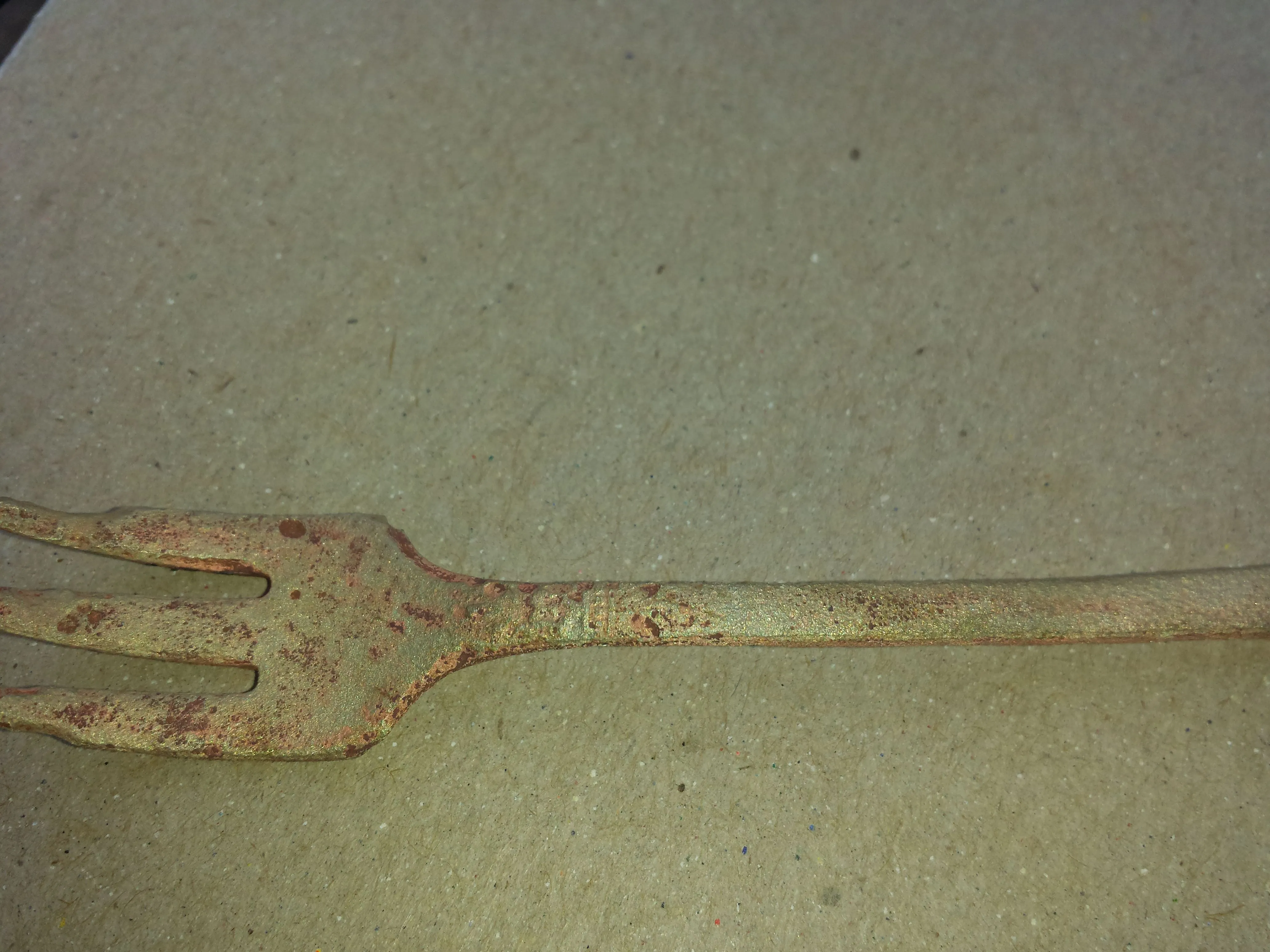 20150907 1939 Vernon Silver Plated Cocktail fork. Found in the water on the MS Gulf Coast with the CZ20.