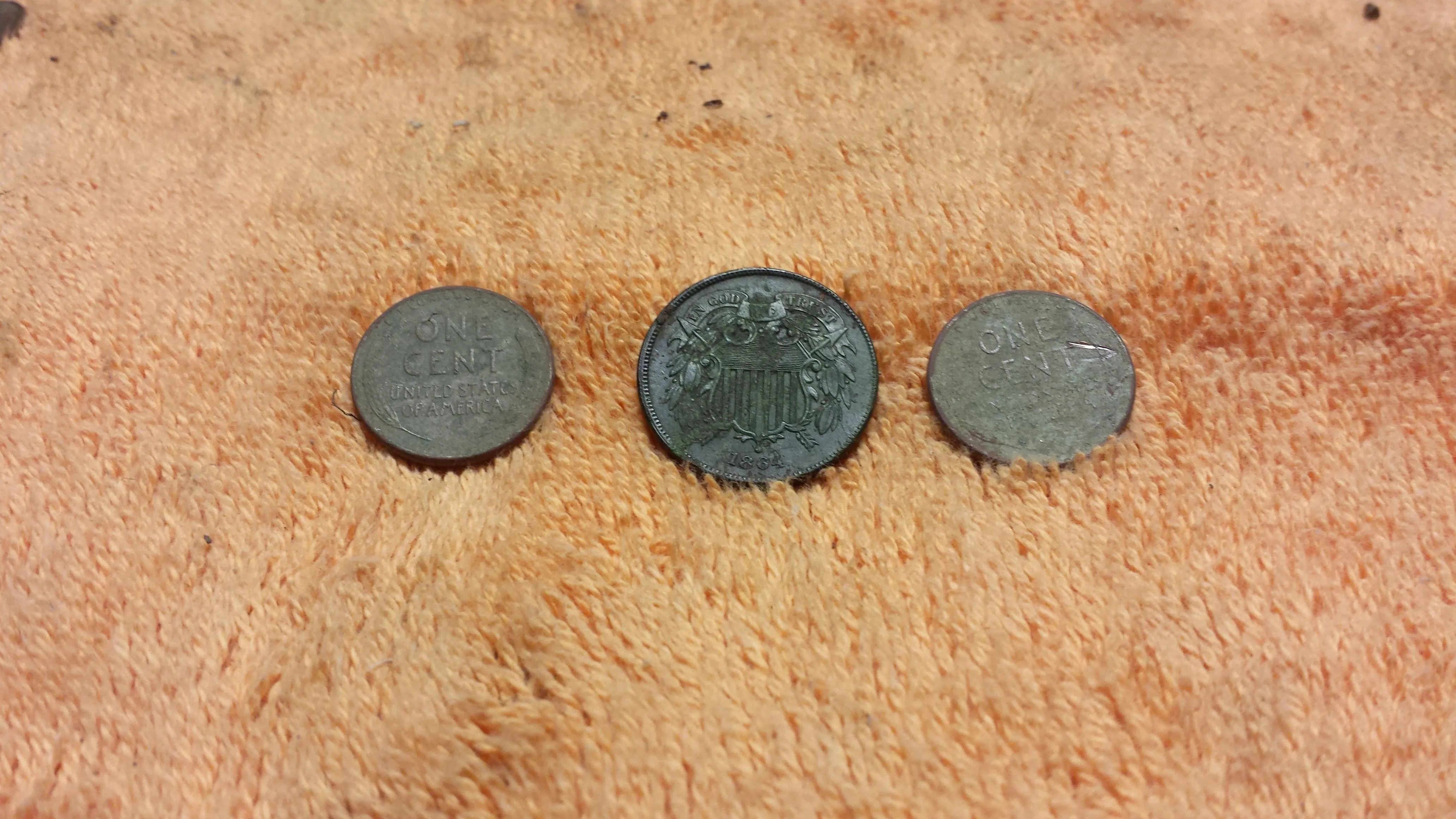 20151212 171236  116 Barker St.  1864 Two Cent, 2 wheats  44 & 58D.  4 hrs  $4.53