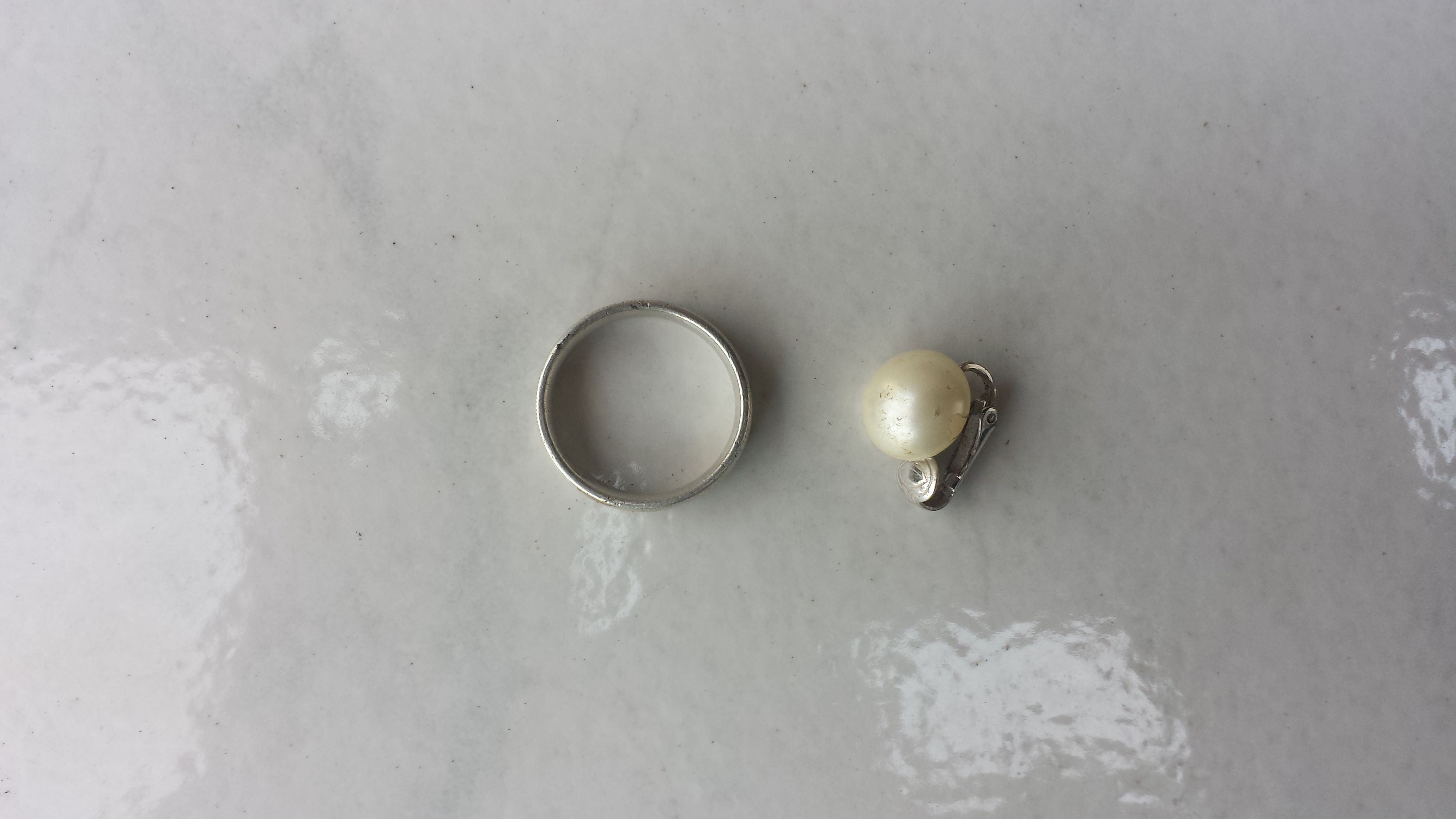 20160221 170320  Notables  Silver ring and junk earring,