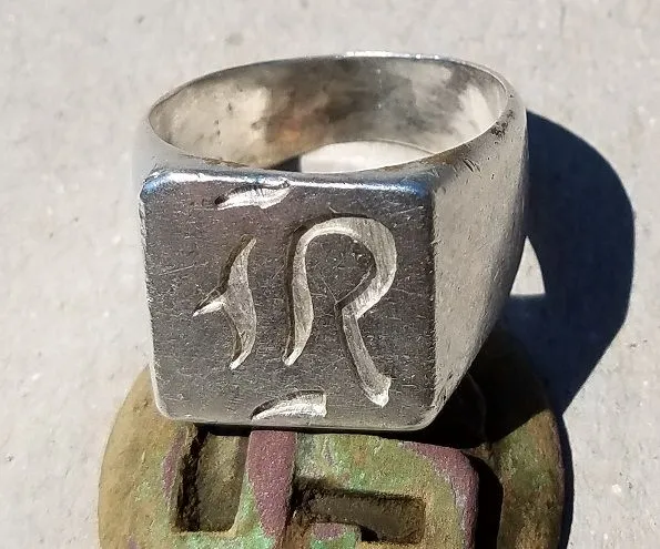 20160424 13.4g Silver Ring found in Memphis with the E-TRAC.