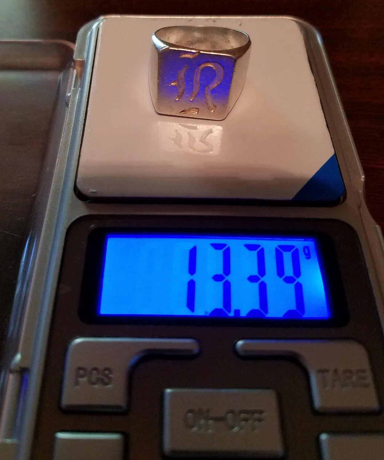 20160424 13.4g Silver Ring found in Memphis with the E-TRAC.