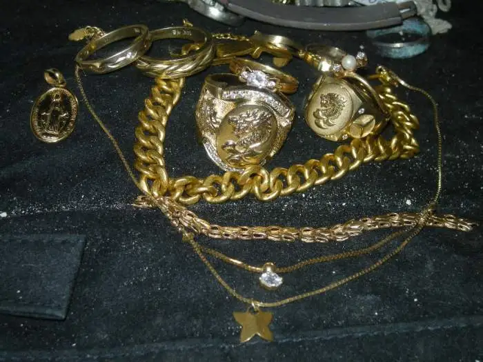 24k Bracelet and Dragon rings - My latest finds this year.
