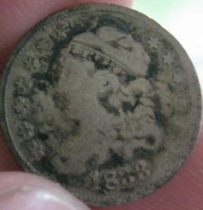 2nd Silver 1833 1/2 dime